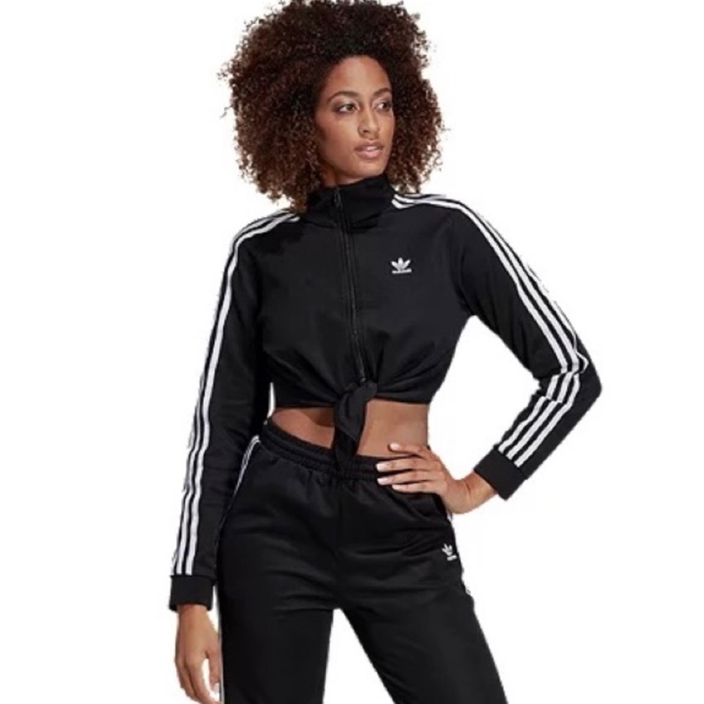 New Adidas Woman’s Original Track Jacket Tie Up Rare